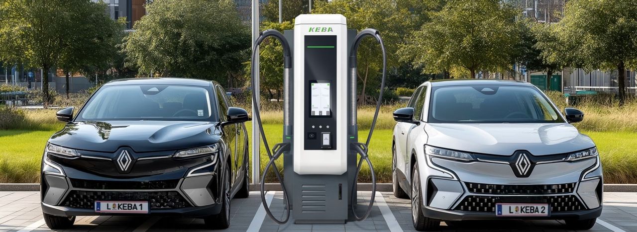 KEBA DC punjač pored električnih vozila