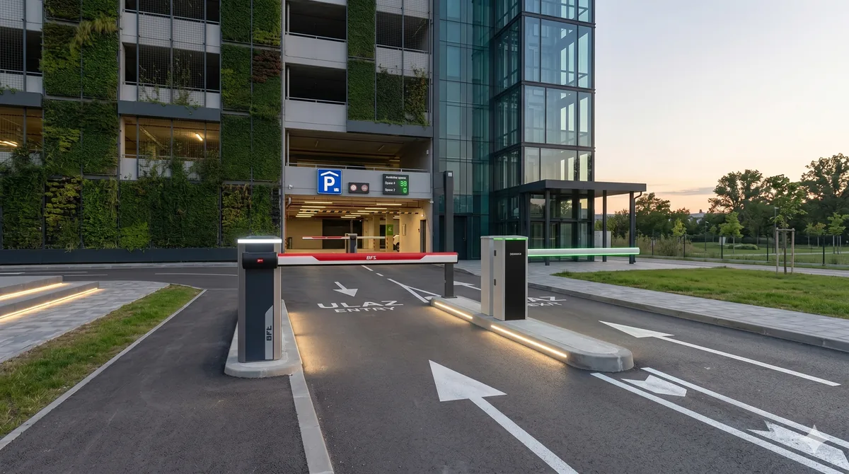 Automatske parking rampe na ulazu u objekat
