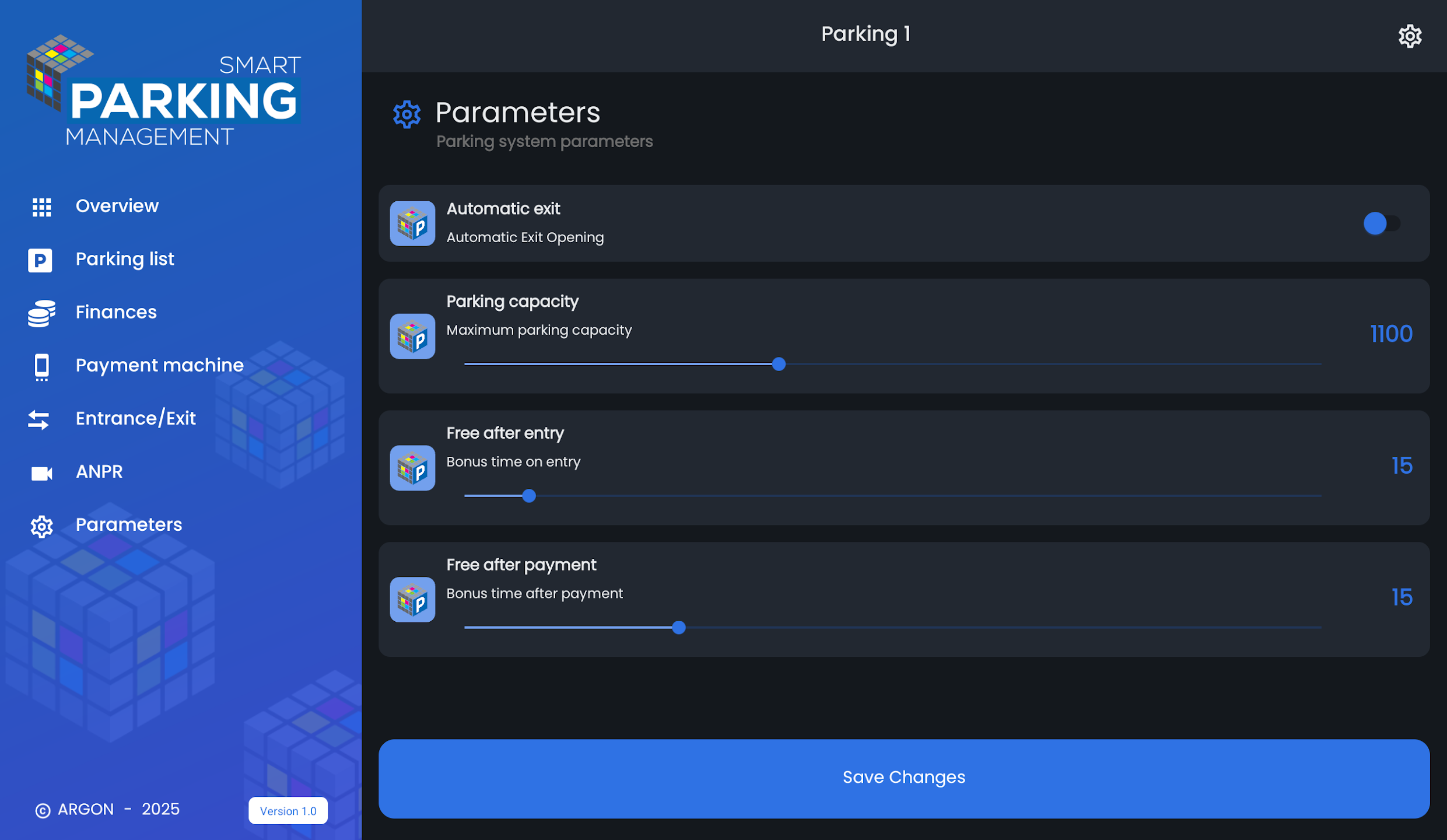 Argon Smart Parking Management tablet ekran 8